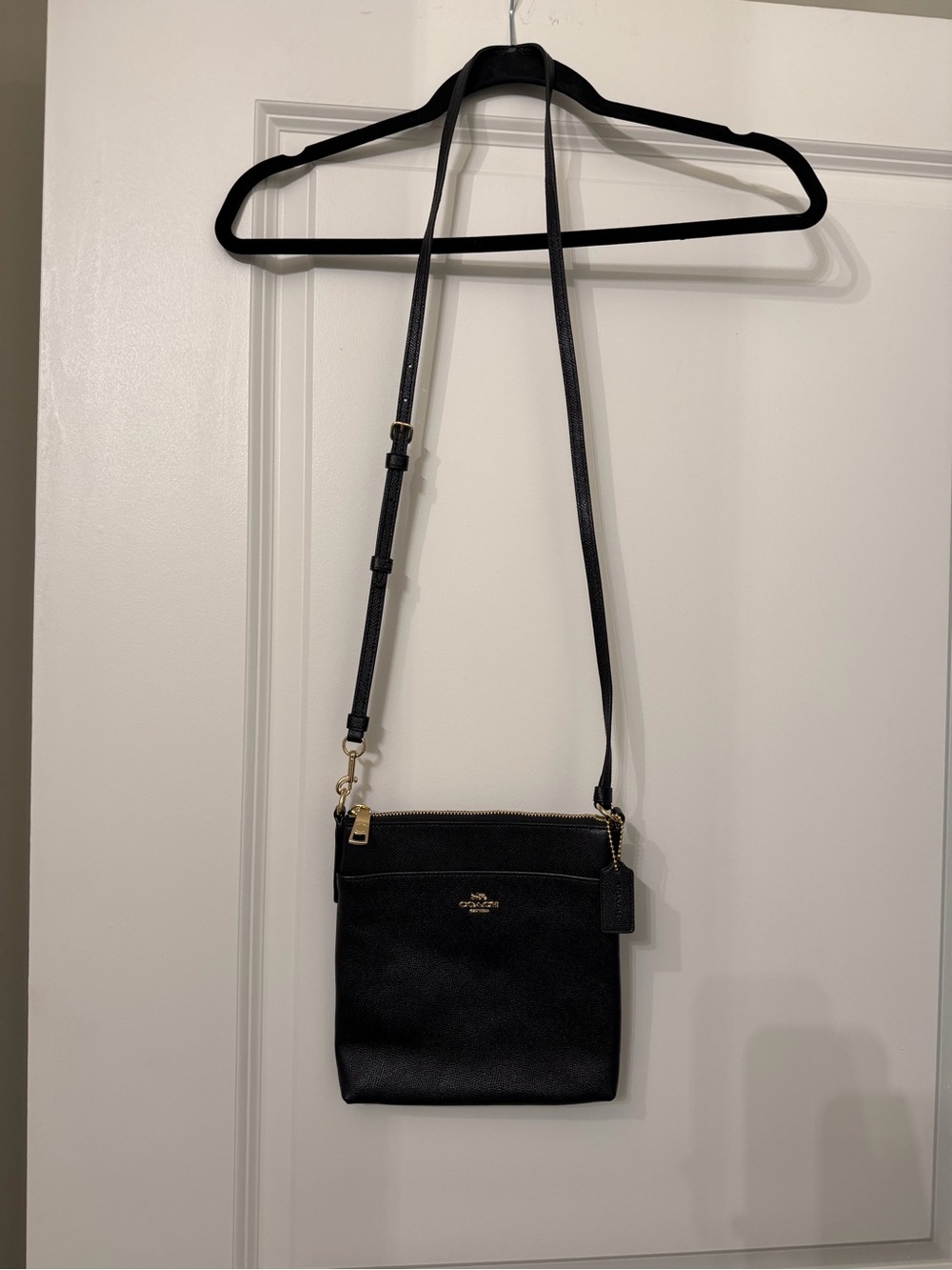 Coach Black Crossbody Bag with Gold Hardware
